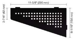 Schluter Shelf-E Quadrilateral Square Matte Black SES3 D3 MGS